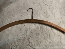 Vintage Wooden Advertising Hangers Curved Clothing Cleaners Dyers Alliance Ohio
