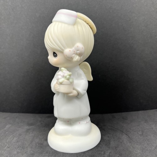 Figurina Vintage Momenti Preziosi 5,5" Angelo della Misericordia Infermiera 1986 Samuel Macellaio - Foto 2 di 8