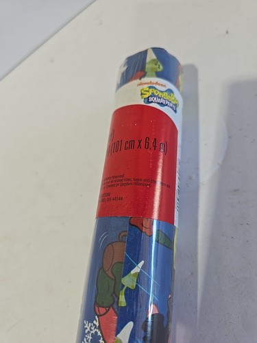 SPONGE BOB WRAPPING PAPER ROLL GIFT WRAP CHRISTMAS HOLIDAY NEW 70 SQ. FT. - Picture 5 of 7