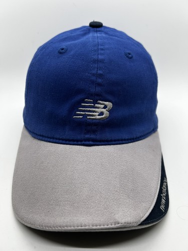 New Balance Cap Hat Men Fitted S-M Blue Gray Cotton Spandex Look! - Picture 1 of 8