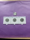 X2- 1962, 1-1963, 1-1964 Washington Quarter Silver Proof 25C Uncirculated Coins