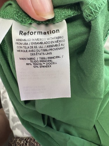 Reformation Jersey  Dress, Green, Super Soft Size M Excellent Condition - Picture 4 of 5