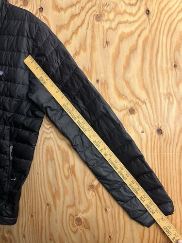 Patagonia Down Sweater Jacket Mens M Black Puffer 84674 Puff Zip Coat *READ* - Picture 14 of 14