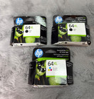 Genuine HP 64XL Black/Color Ink Cartridges for HP 3 Pack  FEB 27 SEPT 26 JUL 26