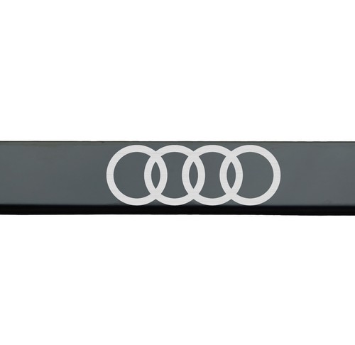 Black Chrome Audi Logo Laser Engraved T304 Stainless Steel License Plate Frame - Bild 3 von 9