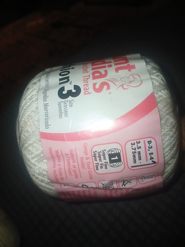 Aunt Lydia's White Crochet Thread Soft Mercerized Cotton Size 3 Fashion150 Yards - Picture 8 of 10