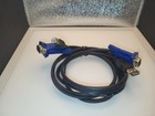 2-In-1 USB VGA KVM Cable,  VGA-SVGA HDB 15-Pin Male To Male