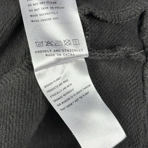 Broken Planet Trapped In Time Felpa con Cappuccio Uomo Small (S) Grigio Antracite Baggy Fit - Foto 10 di 10
