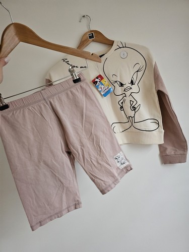 next looney tunes Girls Co Ord Set Jumper And Matching Shorts - Picture 1 of 7