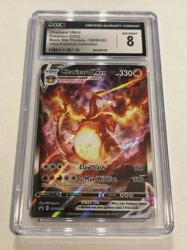 Pokemon Charizard Vmax Swsh261 Black Star UPC Promo CGC 8 NMMT