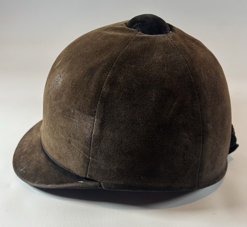 Casco de equitación de terciopelo marrón Super Beaufort de colección 6 7/8 56 - Imagen 2 de 10