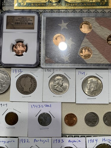 Amazing 🤩 $300 GRAB BAG SILVER UNC COINS SLABS CURRENCY Pouches & More - Picture 9 of 24