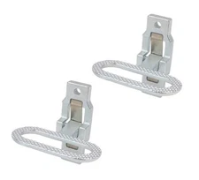  Galvanized Steel Trailer Folding Step | Fold Down Utility 2 - Pack Zinc Coated