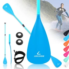 LEDONNE SUP Paddle 4-Piece Adjustable Kayak 4 Pieces Blue