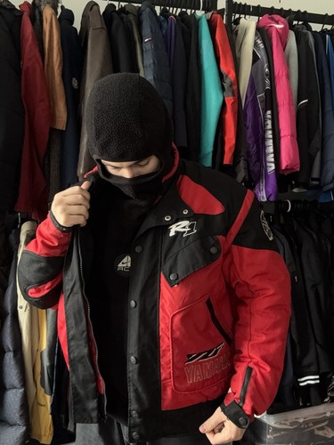 Vintage Yamaha Racing R1 Big Logo Jacket Transform To Vest XL - Picture 3 of 13