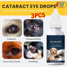 Eye Drops for Pets Bacterial,Viral and Fungal & Infections Dog Cat Treatment US