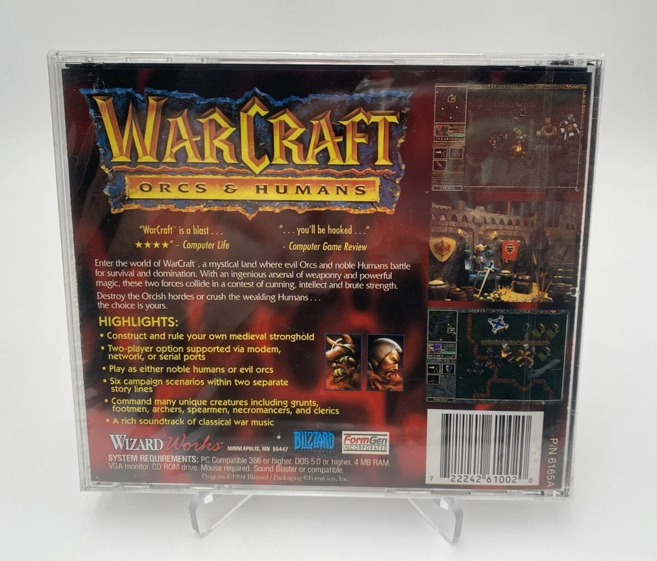 Warcraft Orcs & Humans Shareware Edition CD-ROM PC Game 1994 NEW Cracked Case - Image 3 of 4