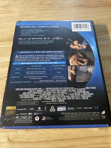 Resident Evil Steelbook Blu-ray 2002/10 Walmart Exclusive New Sealed “NOTE”#622 - Picture 3 of 5