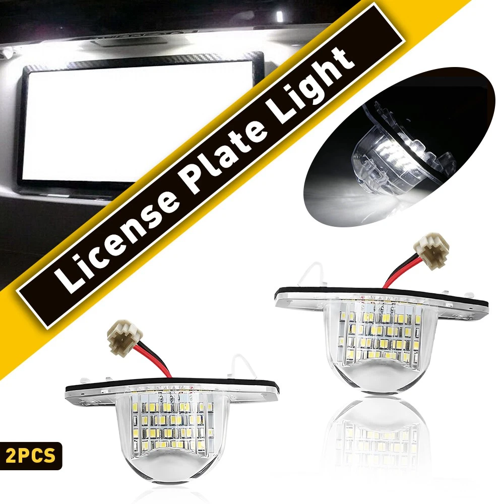 2-Piece LED License Plate Light Kit 6000K For 2007-2016 Honda CR-V & Fit – Plug & Play