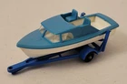 Vintage Lesney Matchbox #9 Boat and Trailer Set