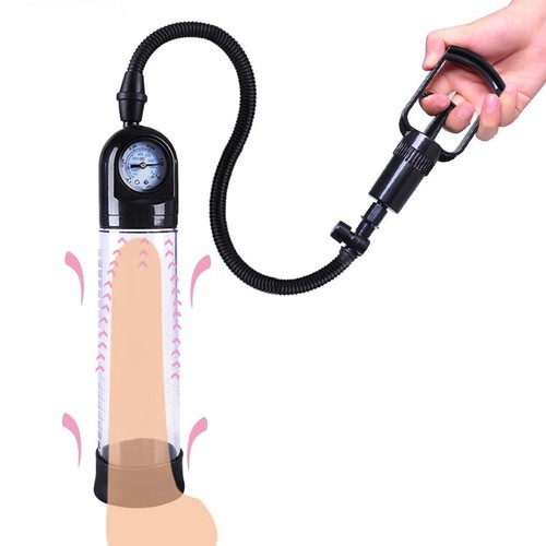 Penis Pump Large Penis Extender Pump Vacuum Suction Enlarger Gauge Adult Male AU - Picture 13 of 23