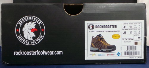 ROCKROOSTER Bedrock Brown 6 Inch Waterproof Hiking Boots with VIBRAM® BRAND NEW - Picture 5 of 5