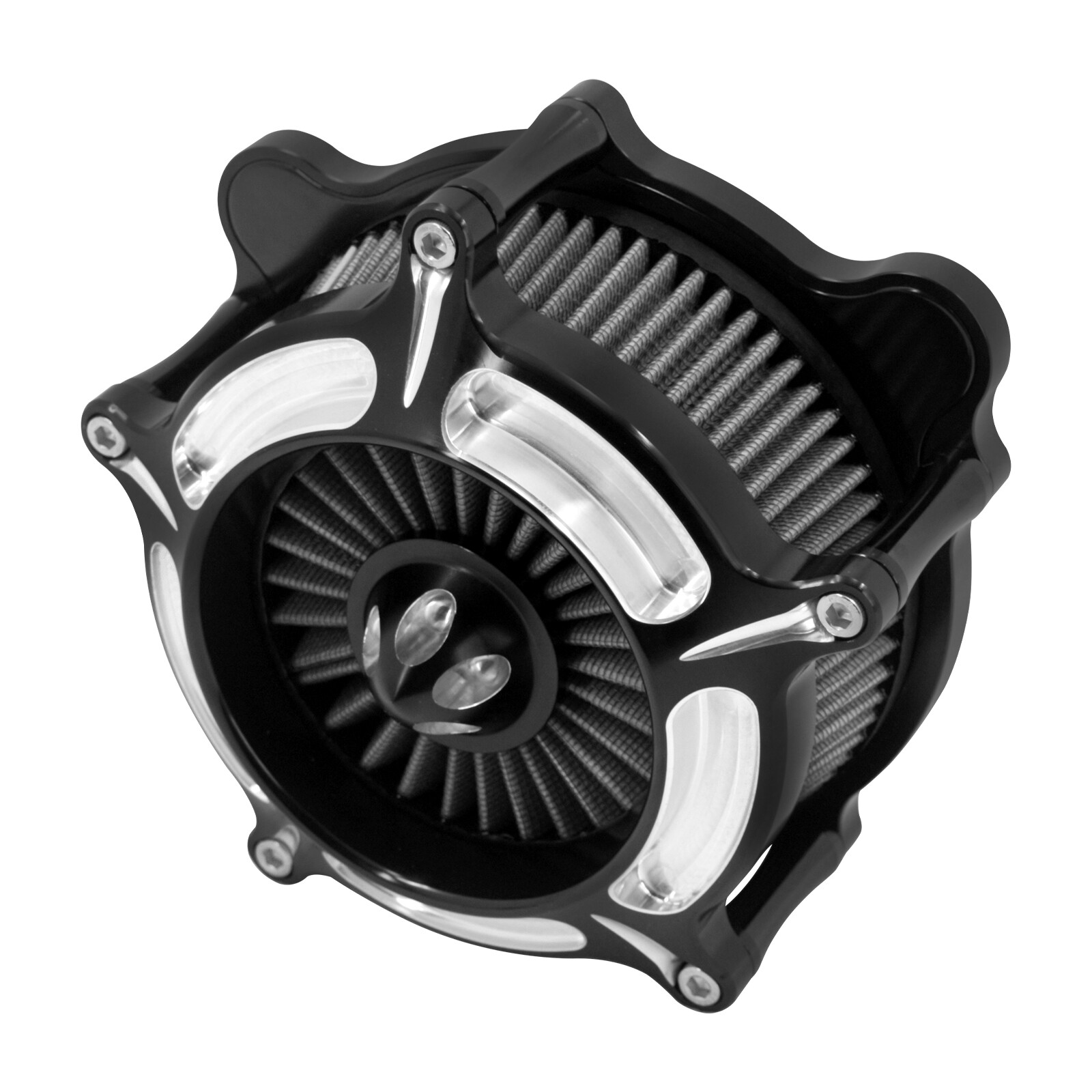 Turbine Spike Air Filter Cleaner For Harley Touring Road Street Glide 2008-2016