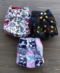 Imagine Brand Cloth Diapers, All In ones, 3 Diapers | eBay