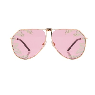 DOLCE & GABBANA DJ KHALED Pilot Style Metal Sunglasses DG 2248