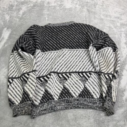 Vintage 80s Acrylic Pullover Sweater Boys Size XL Gray - Picture 2 of 10