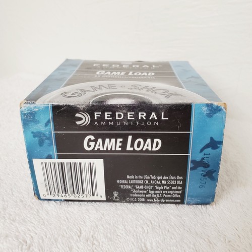 Federal Game Shotshell 12g Dove Collector's Blue Black EMPTY BOX Only - Picture 6 of 6