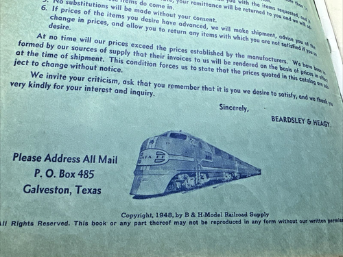 1948 B&W Model Railroad Equipment & Supplies Catalog - Picture 3 of 5