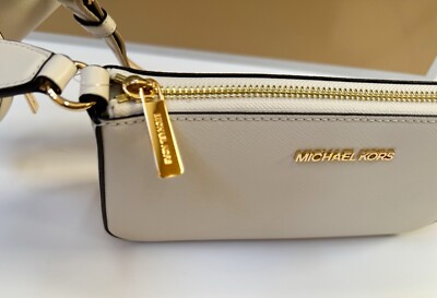 小物 MICHAEL KORS JET SET TRAVEL LT CREAM Michael Kors Jet Set Travel Top-Zip Tote, Extra-Small