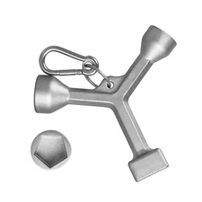 NEW 1x Meter Curb Box Key Wrench for Meter Pit Cover with Pentagon Nut