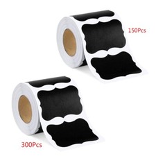 150/300pcs Blank Chalkboard Labels Removable Sticker for Kitchen Canning Mason