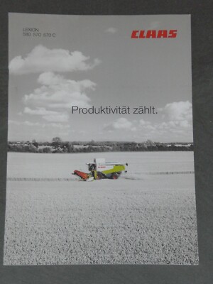 Claas Lexion 580, 570, 570 C Combine Harvester Brochure from 08/2007 (CLAAS 34)