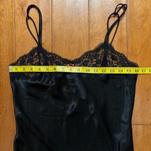 Vintage Victoria's Secret Damen Schlupfkleid Größe Small Cami Satin Spitze Flirty Y2K - Bild 11 von 12