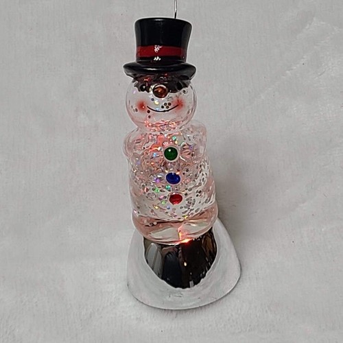 Christmas LED Snowman Multicolor Light-Up Ornament or Standup Décor - Foto 9 di 12