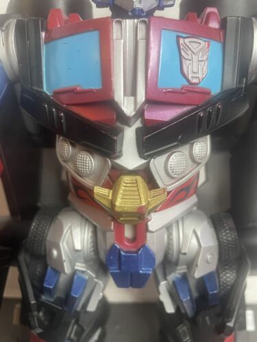2008 Optimus Prime Mega Power Bot Transformers Jet Power Light-Up Talking 11" - Picture 2 of 7