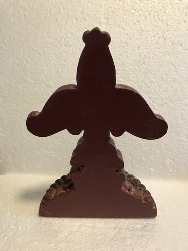 Fleur de Lis Türstopper Buchstütze Türstopper - weinrot - Harz 8,5 Zoll hoch 2,5 Pfund - Bild 4 von 5