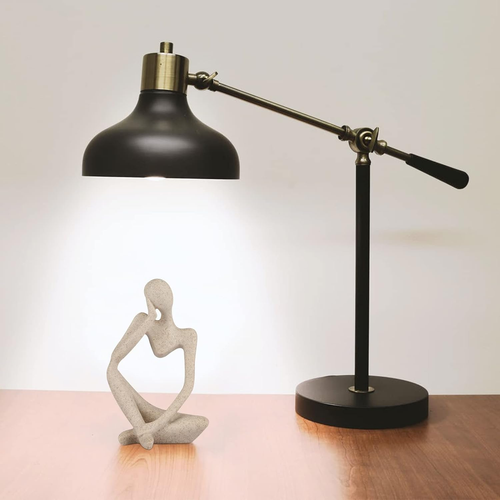 Resin Thinker Style Abstract Sculpture Figurine Home Office Bookshelf Decor - Picture 3 of 12