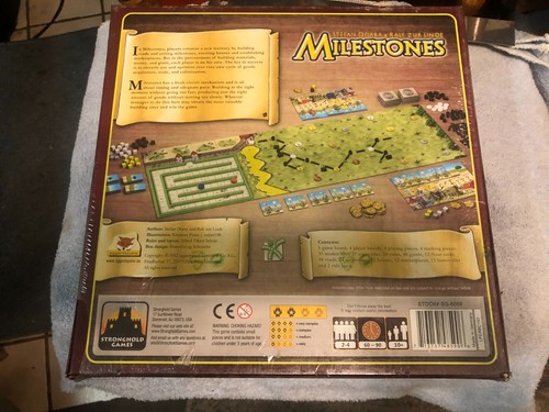Milestones Brettspiel Stronghold Games Brandneu Sealed Box - Bild 2 von 2