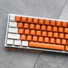 Orange Double Shot Keycaps Set PBT OEM For 61/87/104keys Mechanical Keyboards