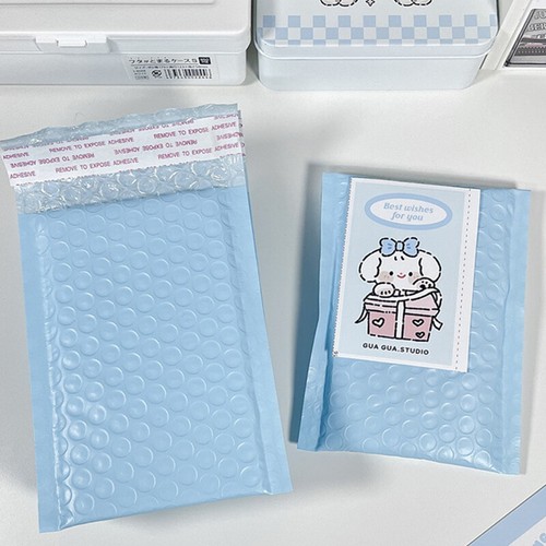 10Pcs 15X11cm Light Blue Bubble Mailers Self-Seal Shipping Padded Envelops B*oa - Picture 11 of 12