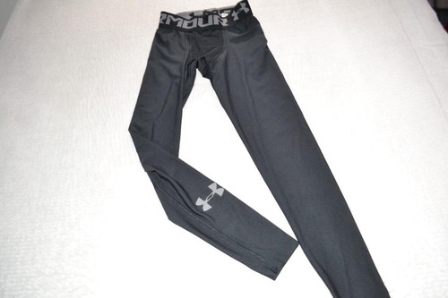 43146-a Under Armour Baselayer Gym Pants Workout Black Size Small Adult Mens - Picture 8 of 8