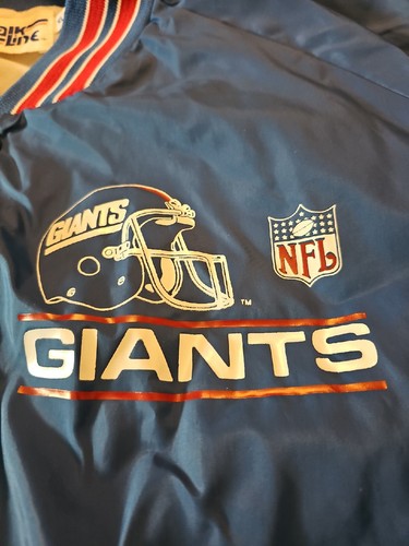 NOS VTG 80s New York NY GIANTS Chalk Line Satin Jacket OFFICIAL 1980s NFL - XL - - Picture 9 of 24