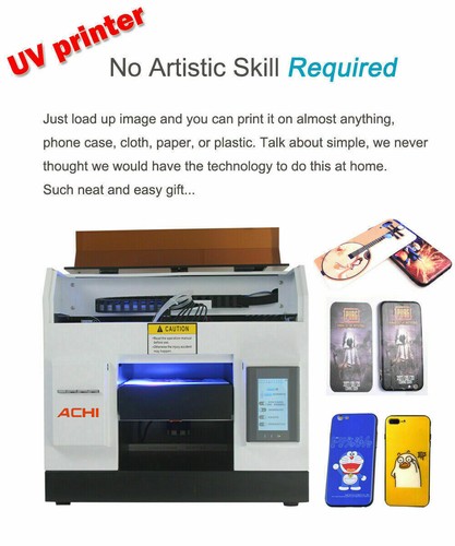 ACHI A4 UV Printer Epson L800 DTG Inkjet Printer For Metal Glass Wood With INK - Picture 13 of 16