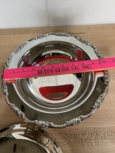 Vntg International Silver Plated Round Pedestal Casserole Serving Dish w/Lid 10" - Picture 13 of 18