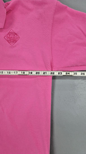 Womens Polo Shirt XL Pink with Emroidered Tabasco Logo - Picture 3 of 8