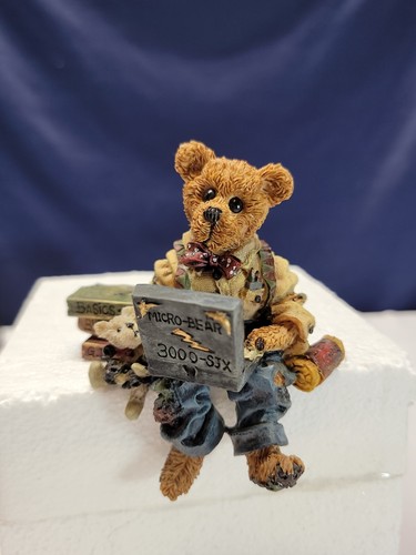 Vintage 1999 Boyds Bears Bearstone "NEVILLE... COMPUBEAR " - Bild 2 von 11